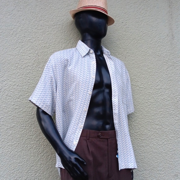 LINEA ROSSO SIGNATURE MEN'S SILK-RAYON BLEND LUX SS SHIRT - Picture 5 of 17